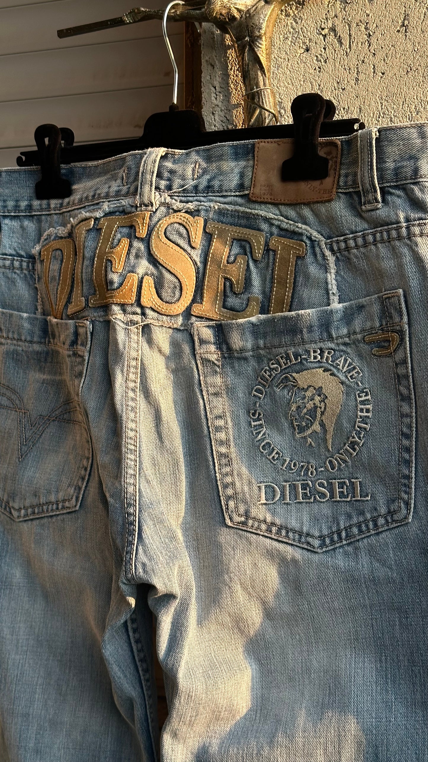 DIESEL BACK LOGO DENIM