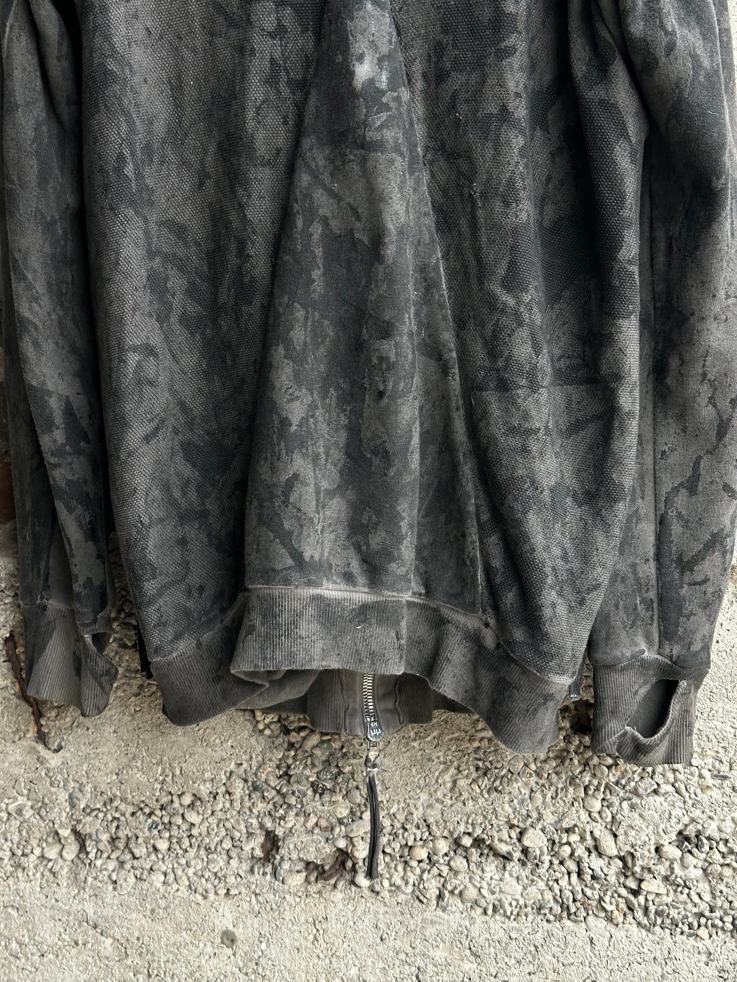 BORIS BIDJAN SABERI CAMO ASYMMETRIC JACKET