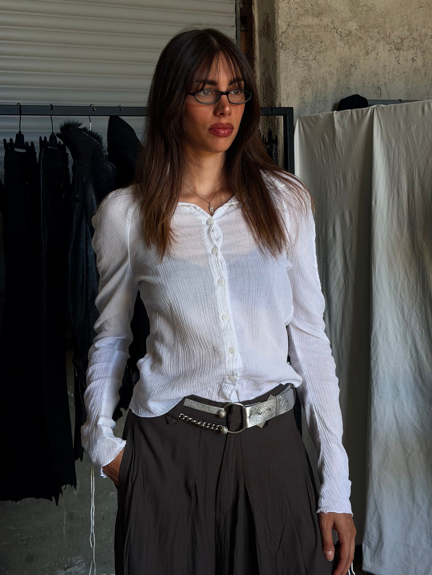 ORCIANI SILVER CHAIN BELT