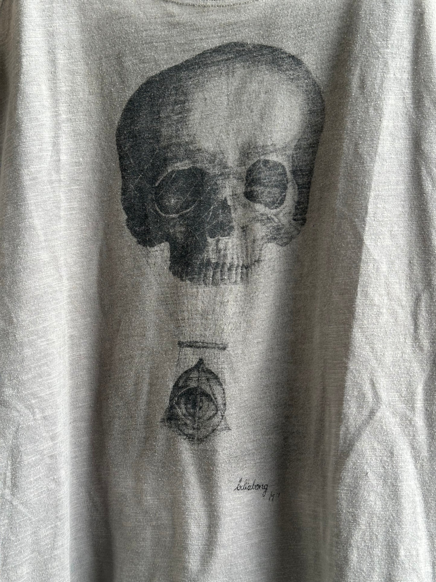 SKULL GREY TANK TOP