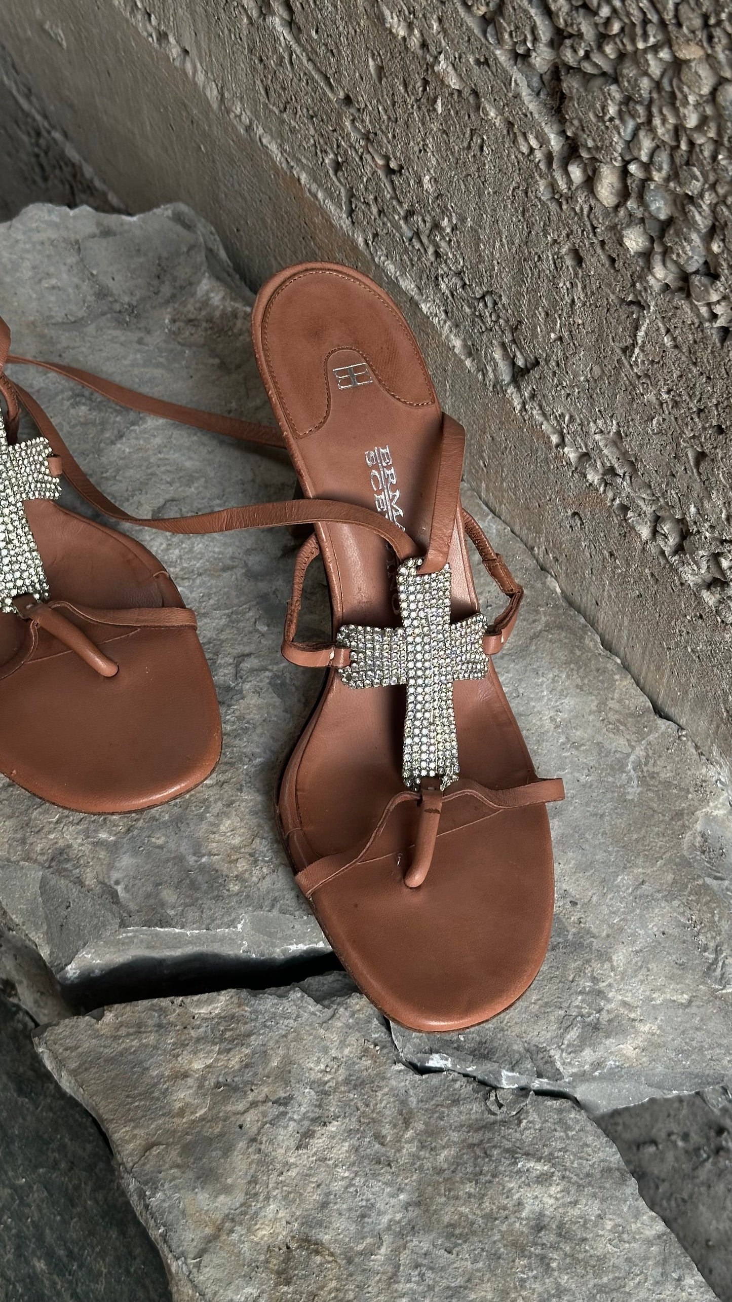 ERMANNO SCERVINO CROSS SANDALS
