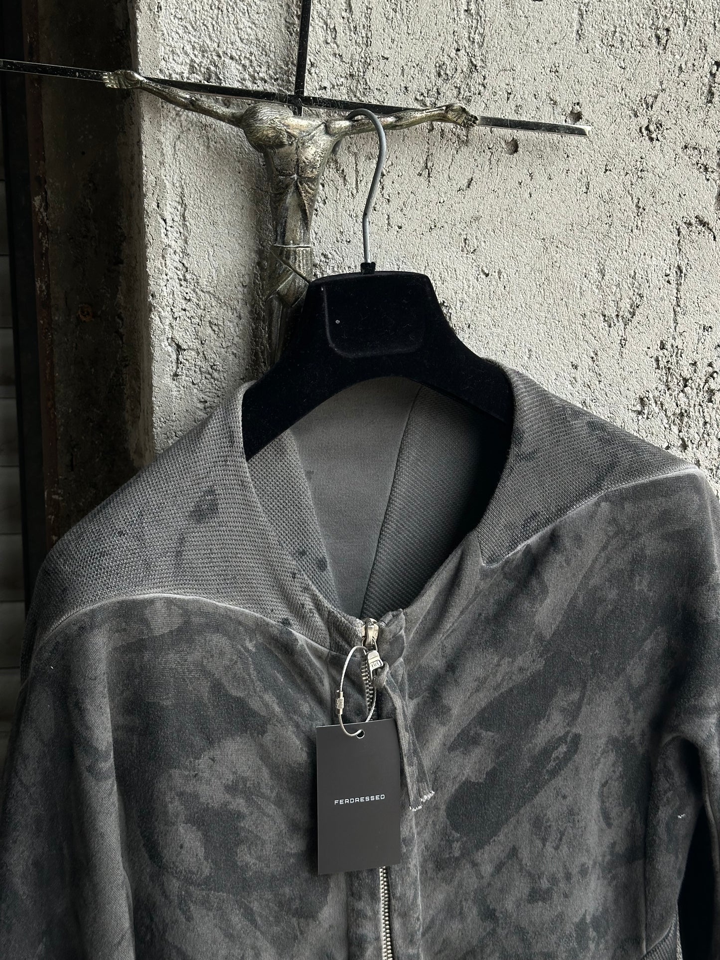 BORIS BIDJAN SABERI CAMO ASYMMETRIC JACKET