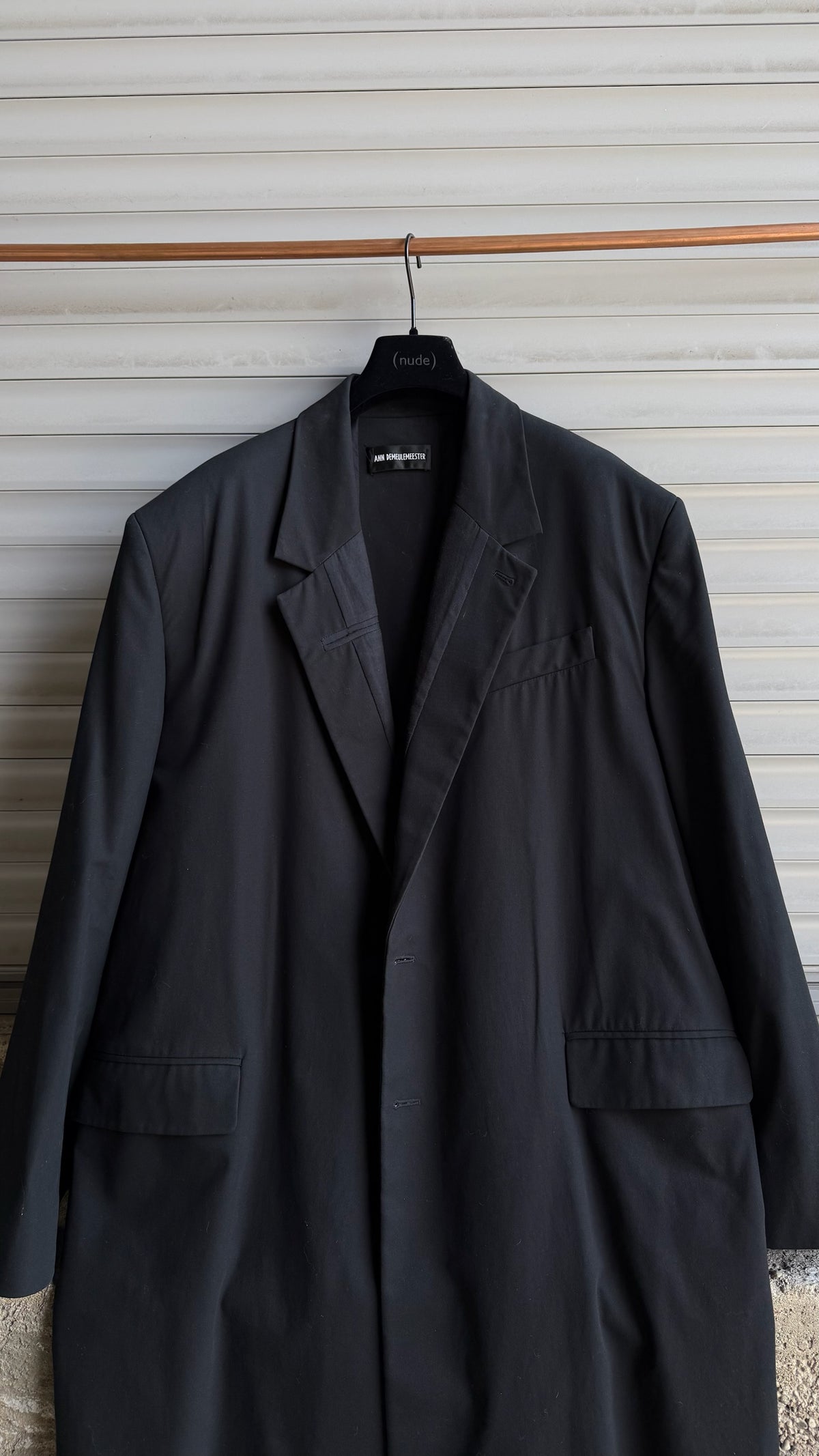 ANN DEMEULEMEESTER STRUCTURED COAT