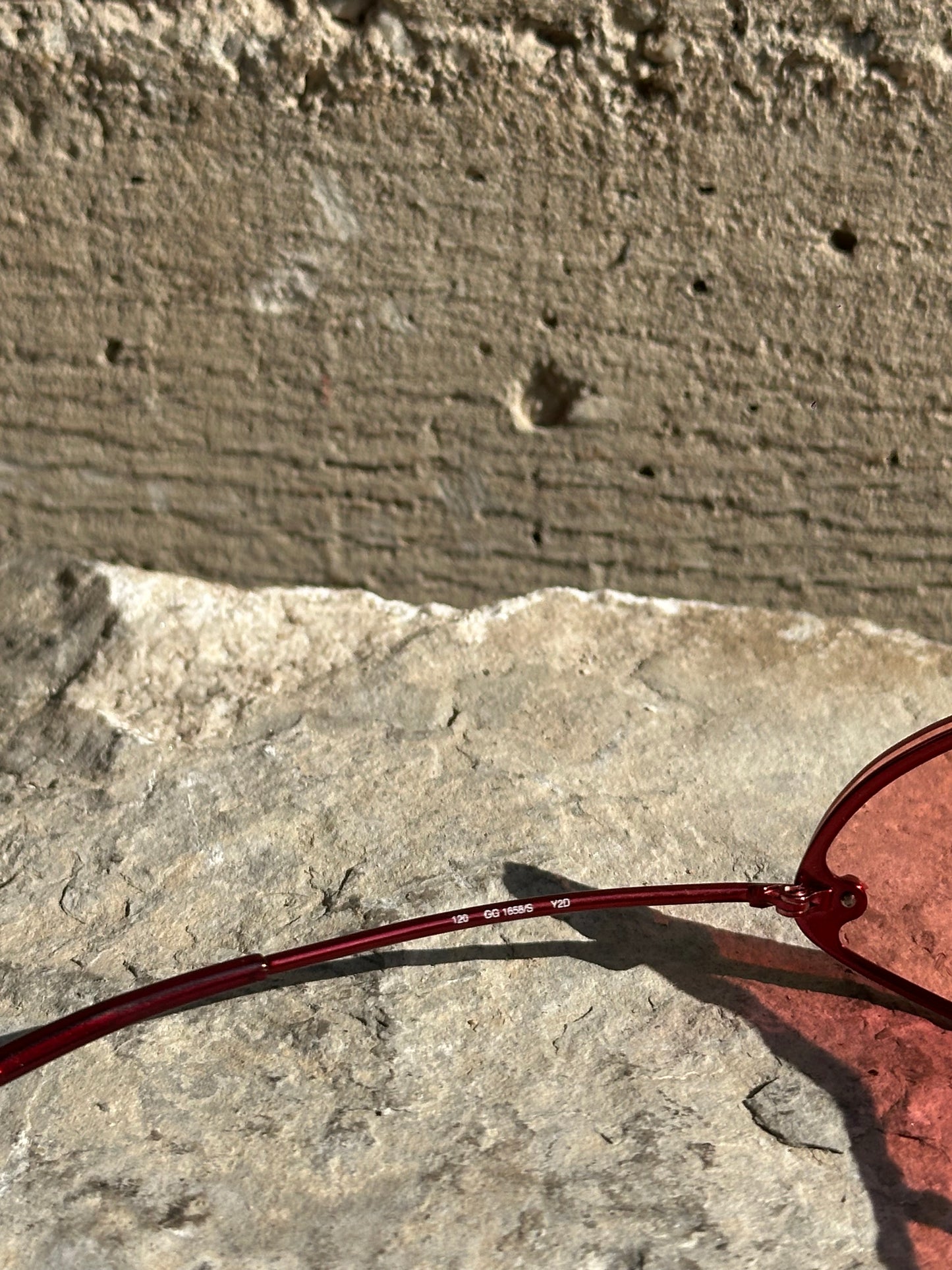GUCCI GG 1658/S RED SUNGLASSES