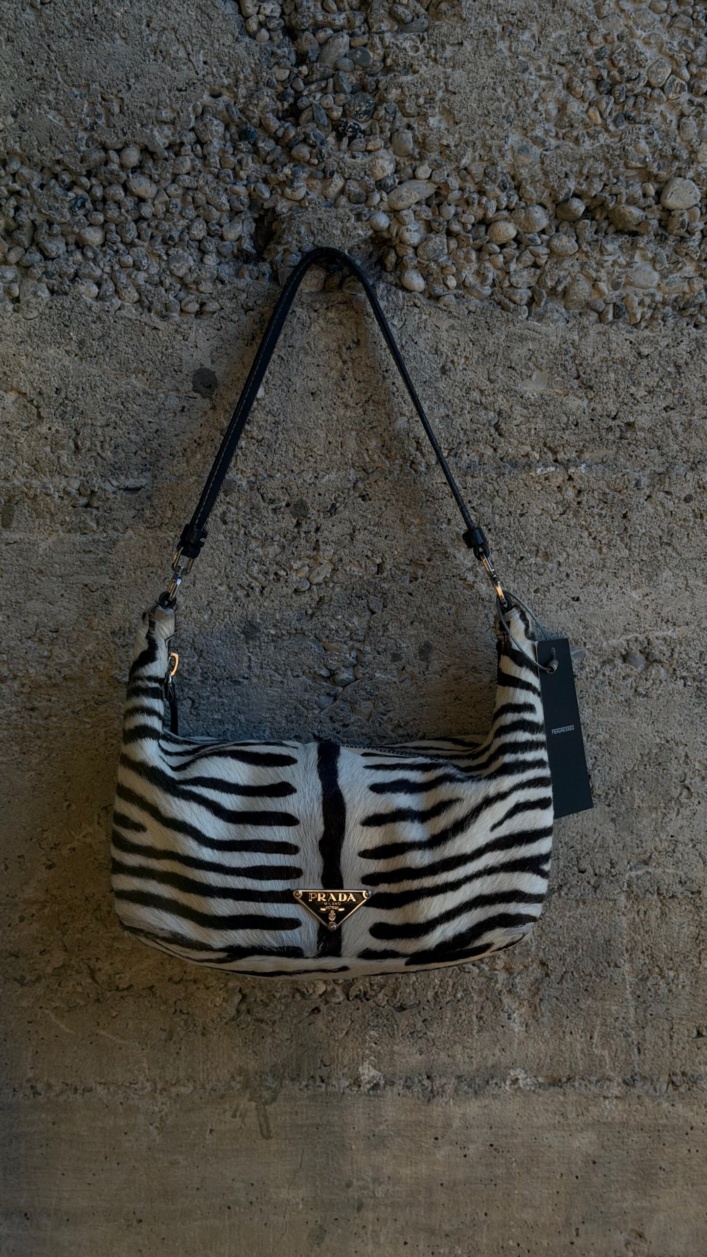PRADA ZEBRA MINI BAGUETTE 2002