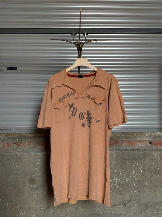 D&G ANGEL PEACH POLO