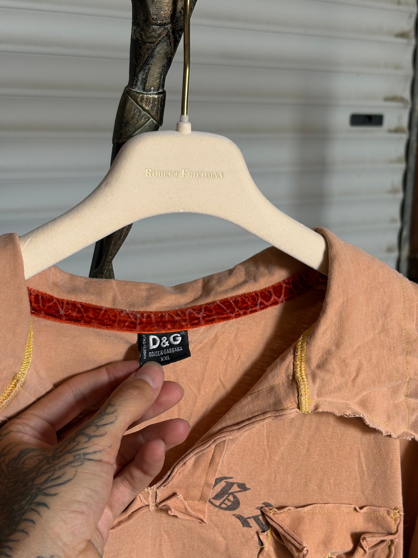 D&G ANGEL PEACH POLO