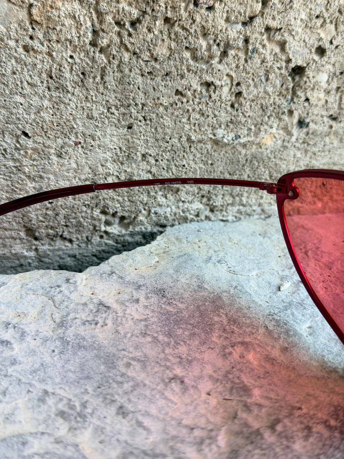 GUCCI GG 1657/S RED SUNGLASSES